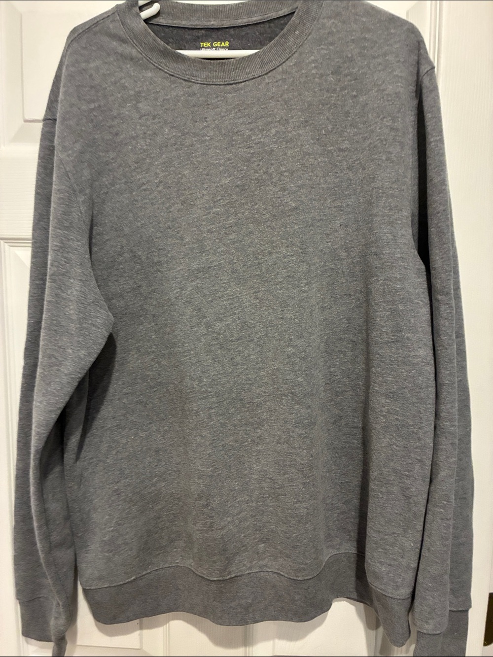 Tek Gear Men’s Crewneck Sweatshirt Gray- large tall